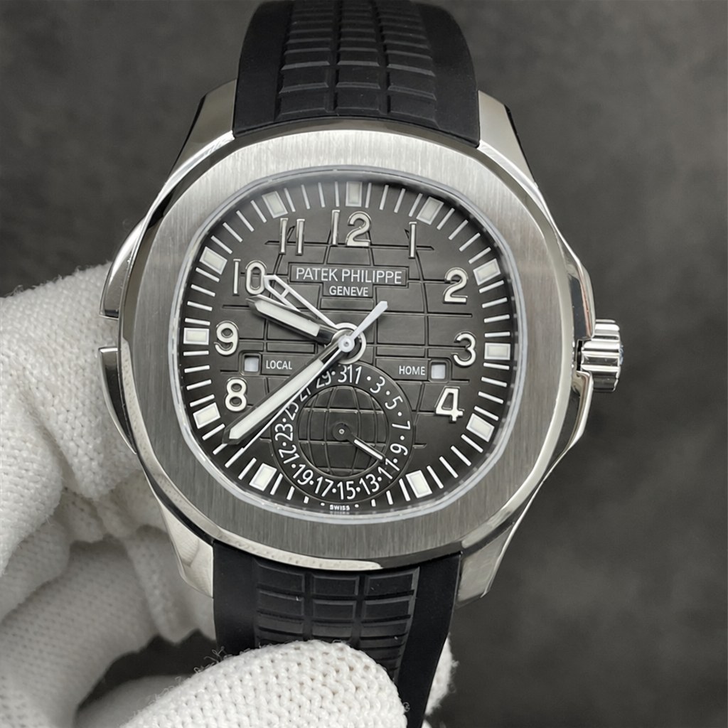 Aquanaut 5164 40mm Black Dial Black Rubber Strap ZF A324SC