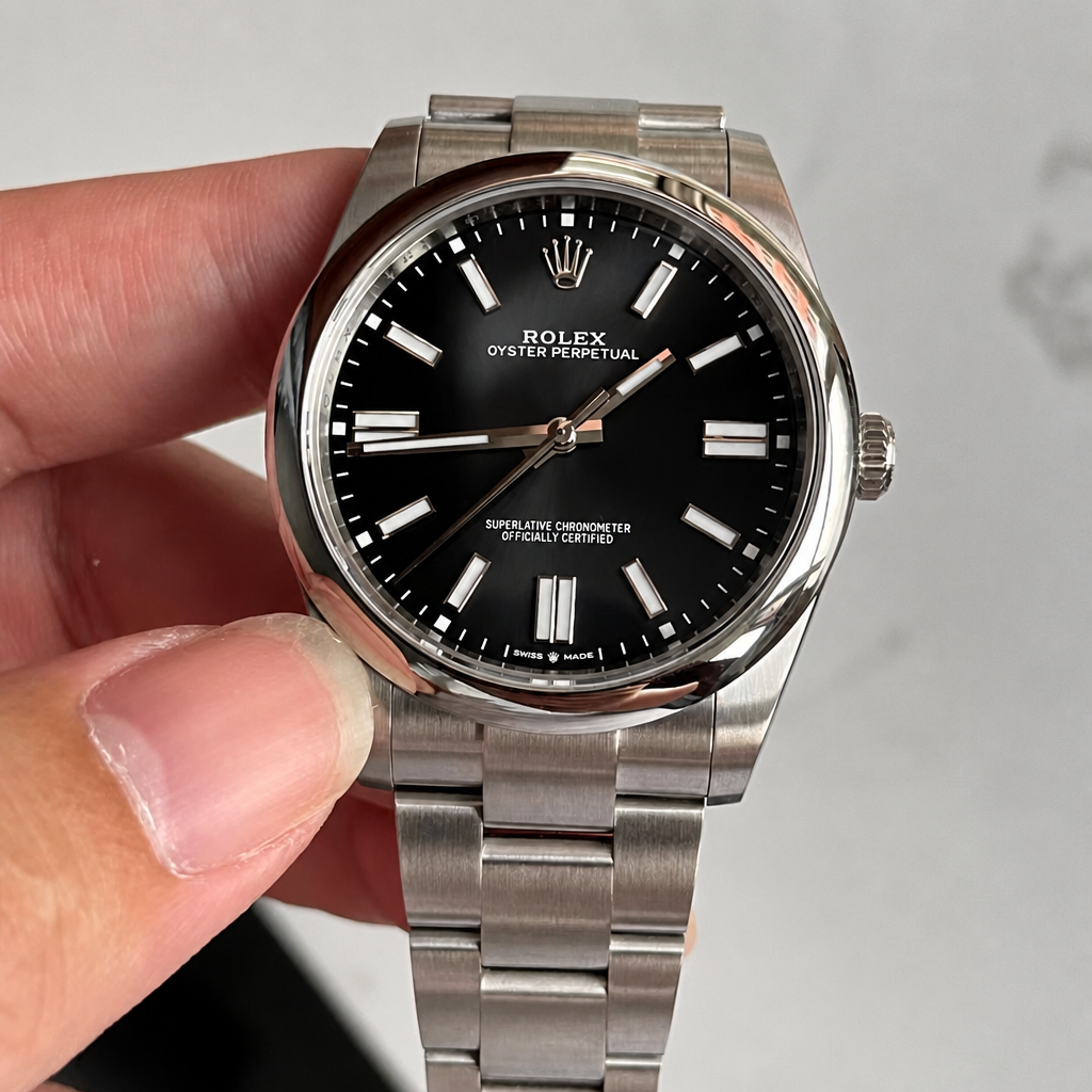 Oyster Perpetual 124300 41mm SS/SS Black Dial VSF VS3230